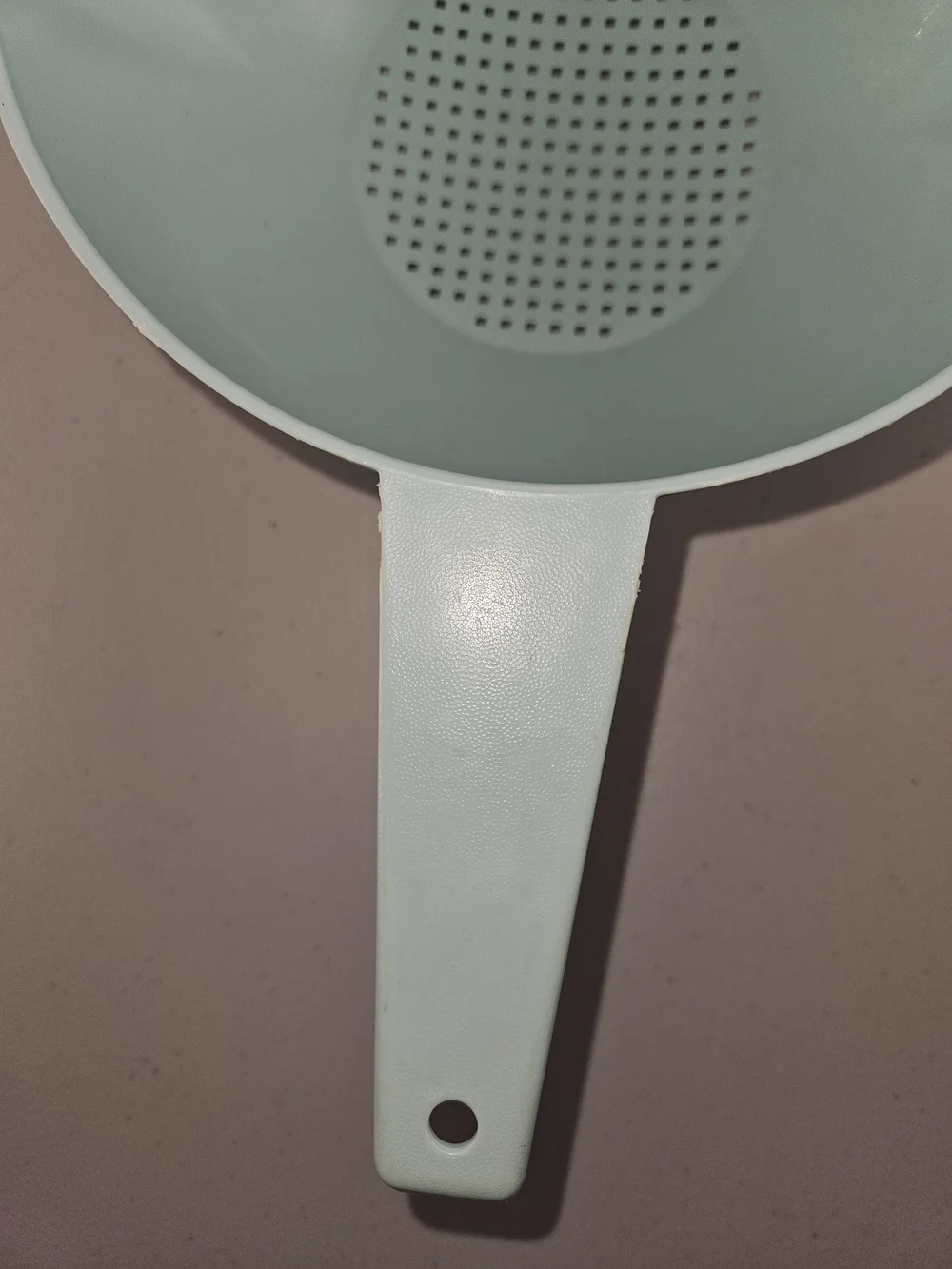 Vintage Tupperware Colander Strainer Quart Light Mint Turquoise Teal Blue #1